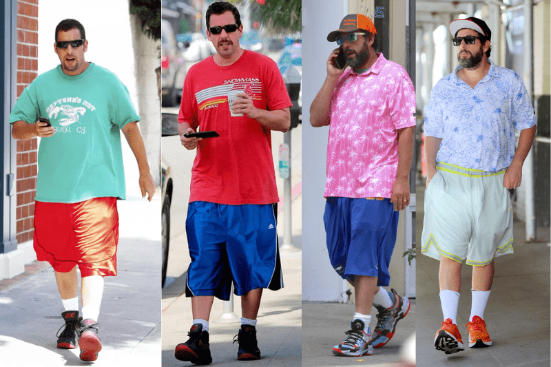 gênio, fotos de Adam Sandler no dia a dia